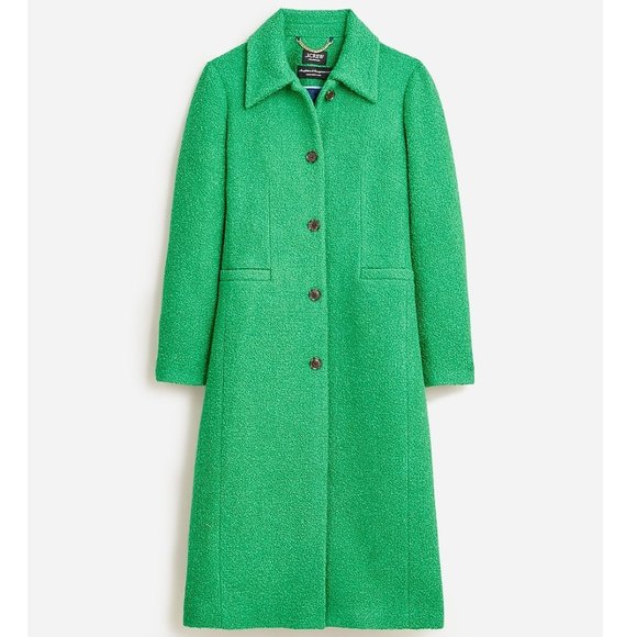 J. Crew Jackets & Blazers - WANTED/SALE  00 A-line topcoat in Italian wool-bouclé blend